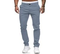 Osheoiso Hommes Chino Pantalon Couleur Unie Chic Pantalon Décontracté Coupe Ajustée Pantalon Eté Streetwear Jeans Moulants Trekking Cargo Pantalon Extensible A Bleu Clair 3XL