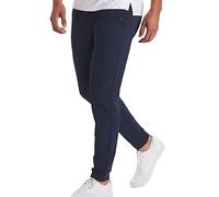Osheoiso Hommes Chino Pantalon Couleur Unie Chic Pantalon Décontracté Coupe Ajustée Pantalon Eté Streetwear Jeans Moulants Trekking Cargo Pantalon Extensible C Marine XXL