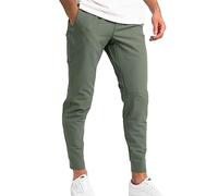 Osheoiso Hommes Chino Pantalon Couleur Unie Chic Pantalon Décontracté Coupe Ajustée Pantalon Eté Streetwear Jeans Moulants Trekking Cargo Pantalon Extensible C Armée Verte S
