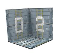 Oshhni 1/12 Scale Backdrop Show Display, Collection Diorama Organizer Scene Layout for Action Figures Dolls Vehicle Scene Toy Diecast Car, Style A