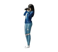 Oshhni 1/64 Diorama Figure Street People Modèle Résine Miniature Scène Personnage Femme Photographe pour Collections Fariy Garden Model Building Kits
