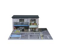 Oshhni 1/64 Paysage Diorama Parking Lot Car Modèle Affichage Ornements