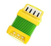 Oshhni 10 touches 8 basse Piano accordéon musique éducative musique apprentissage enfants accordéon enfants Playset pour enfants débutants enfants, jaune