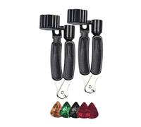 Oshhni 2 enrouleurs de cordes de guitare, extracteurs de chevilles de chevalet, pièces multifonctionnelles pour instruments de musique, coupe-cordes pour