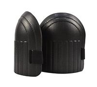 Oshhni 2 Pièces Genouillères Coussinets EVA Protection Absorption Chocs Étanche Léger Réglable Convient Au Nettoyage Jardinage Entretien Voiture Installation, Le noir
