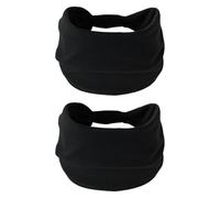 Oshhni 2pcs Bandanas Bandanas Stretch Belt Washable Lightweight Band Sweat Band for Riding Basketball Gym Fitness Cross Training, Noir