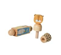 Oshhni 2X Jeu de Puzzle en Bois à tordre, Jeu éducatif de Reconnaissance et de développement de la pensée stratégique, de préhension et de Rotation, Lion