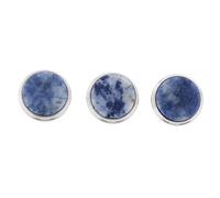 Oshhni 3 Pièces Boutons de Doigt Trompette Couvercles de Clé Remplacement Pistons Pierre Naturelle Alliage Convient pour Amélioration Jeu Trompette Accessoir, Bleu, 1.5x1.5cm