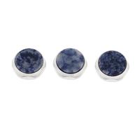 Oshhni 3 Pièces Boutons de Pistons Trompette clés Couvercles de Touches Remplacement Instrument En Pierre Naturelle Alliage Adapté à La Réparation Acce, Bleu foncé, 1.5x1.5cm