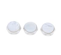 Oshhni 3 Pièces Boutons de Pistons Trompette clés Couvercles de Touches Remplacement Instrument En Pierre Naturelle Alliage Adapté à La Réparation Acce, blanche, 1.5x1.5cm