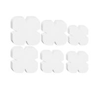 Oshhni 36 pièces manchons isolants prédécoupés en ouate, modèles patrons, 6 tailles pratiques (7-12 pouces) pour dessous tasse, tapis thermiques