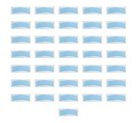 Oshhni 36x Bandes adhésives pour perruques Bandes adhésives invisibles pour perruques Bandes adhésives fixes Ruban adhésif double face pour cheveux, pour, Grille Bleue