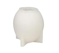 Oshhni 3D Oeuf Fleur Boule Bougie Moule en Silicone Résine Époxy Coulée Plâtre Décoratif Artisanat Fait À La Main, 66mmx84mm
