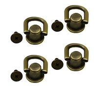 Oshhni 4 pièces Sac Ancres latéral Sac à Main Faisant des Anneaux en D tête Boucles à Goujon Pinces Rivet Fournitures Crochets résultats de, Bronze