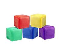 Oshhni 5 dés avec poches, cubes d'apprentissage différenciés, accessoires souples pour la classe, blocs d'images à monter soi-même pour apprendre à