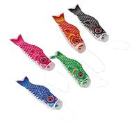 oshhni 5 Pièces 16 `` Japonais Windsock Carpe Drapeau Koi Nobori Poisson Cerf-Volant Streamer Bateau Décor