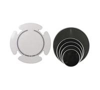 Oshhni 5 pièces tambour tambour muette silencieuse, pratique silencieuse, réduit le volume de la peau de tambour professionnel pour les joueurs de tambour, Style A