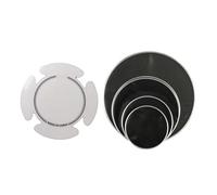 Oshhni 5 pièces tambour tambour muette silencieuse, pratique silencieuse, réduit le volume de la peau de tambour professionnel pour les joueurs de tambour, Style E