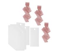 Oshhni 50 marque-places vierges, élégants et polyvalents, faciles à utiliser, avec ruban, pour mariages, loisirs créatifs et festivals, Rose