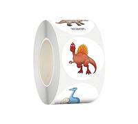 Oshhni 500 Pièces Autocollants Dinosaure pour Enfants, Boîte Adhésive Autocollant Art Tag Fournitures Louange Décoratif pour Boîte Enfants Présents Sacs,