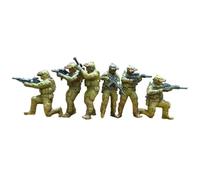 Oshhni 6 figurines miniatures à l'échelle 1:64, micro-, objets de collection, décoration, accessoires de photographie, petites figurines