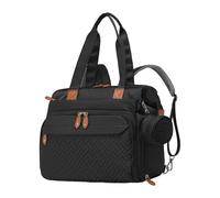 Oshhni à Dos à Langer avec Compartiment à Chaussures, à Dos d'allaitement en Tissu Oxford, de, étui à tétine pour lingettes, Maman, Papa, Noir