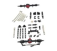 Oshhni Accessoires de voiture RC, accessoires de modernisation, mise à niveau du châssis, pièces de rechange, métal modifié pour voiture de loisir MN82 MN82S, Noir