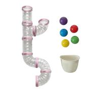 Oshhni Accessoires pour tableau d'activités à faire soi-même : tunnel d'apprentissage sensoriel pour le développement précoce des tout-petits en, Rose Clair 55 Cm