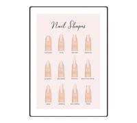 Oshhni Affichage de la forme des ongles, panneau d'affichage de la couleur des ongles, accessoires décoratifs pour Nail Art, image suspendue, outil de Nail, b