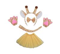 Oshhni Animal Girafe Costume Cosplay Accessoires pour Les Spectacles de Scénario de Déguisement Du Festival, Jaune