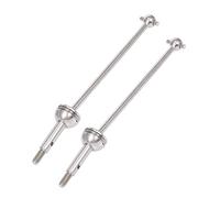 Oshhni Arbre de Transmission Universel Métal Pièces Détachées Kit Accessoire Amélioration pour Modèle de Voiture RC 1/14 Wltoys 144001 Animation Réparation, 2pcs Front Drive Shaft