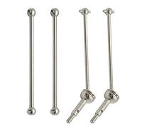 Oshhni Arbre de Transmission Universel Métal Pièces Détachées Kit Accessoire Amélioration pour Modèle de Voiture RC 1/14 Wltoys 144001 Animation Réparation, 2pcs Front Drive Shaft 2pcs Rear Dog Bone