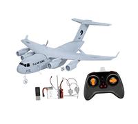 Oshhni Avion Radiocommandé à Monter Soi-même, Modèle Réduit D'avion de Transport En Mousse, Jouet électronique Idéal pour Les Enfants et Les Garçons, Ensemble standard + lumière