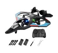 Oshhni Avion télécommandé anti-, jouet cascadeur, moteur puissant, voilure fixe, facile à contrôler, cadeau pour garçon, 2 Batterie
