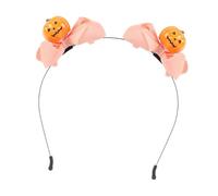 Oshhni Bandeau décoratif en forme de citrouille pour Halloween, accessoire de déguisement pour cosplay, Rose Orange