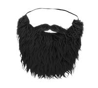 Oshhni Barbe d'Halloween Fausses moustaches pour hommes, adultes et adolescents, cosplay, mascarade, Noir