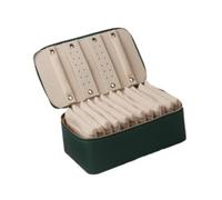Oshhni Bijoux de Voyage, Cadeaux de Boîte à Bijoux, Anneaux de Collier, Organisation de Sacs d'oreilles Organisatrice pour Le Mariage d'anniversaire Fille Fe, Vert