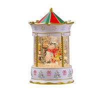 Oshhni Boîte à musique de Noël, collection de boules à neige avec 8 chansons, décoration de Noël à paillettes pour centre de table, décoration de fête