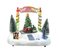 Oshhni Boîte à Musique de Noël, Mouvement Musical, Unique, 19 X 14 X 15,5 Cm, Décoration de Noël, Cadeaux de Fête pour Filles et, arbre