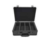 Oshhni Boîte de Rangement de Cartes de Collection Sport Divisée Étui Rigide Imperméable Portable En Alliage D'Aluminium avec EVA Adapté Aux Cartes PSA BGS SG, 4 Emplacements pour Cartes