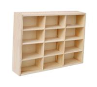 Oshhni Boîte de Séparation en Bois pour Voitures Jouets, étagère D'affichage Murale pour Objets de Collection, 12 Grille