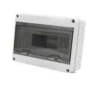 Oshhni Boîtier de protection de distribution, couvercle transparent étanche à la pluie, montage mural pour projet électrique avec rail DIN de, 25.5 X 10.8 X 20 Cm