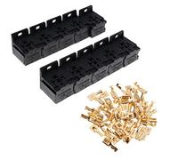 Oshhni Bornes 40A 5 Broches, 10 Pièces, Mini Support de Prise de Relais, Boîtier de