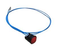 Oshhni Bouton-poussoir Filaire pour Joystick D'excavatrice, Interrupteur de Poignée de Chargeuse pour Professionnels, Fil Rouge à 2 Fils