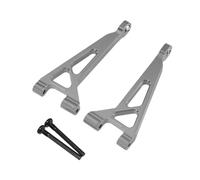 Oshhni Bras supérieur arrière en aluminium pour télécommande de voiture, pièces de rechange robustes en métal pour voiture RC 1:16 16210 H16V3 16208 16209, Couleur Titane