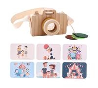 Oshhni Caméra en bois de simulation, jeu de simulation, jouet unique fait à la main pour accessoires photographiés, jouet de fête, jouets