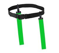 Oshhni Ceinture de Football Drapeau Durable Ruban de Ceinture de Football Professionnel Match Réglable pour la Formation en Plein Air Adultes et Jeunes, Vert