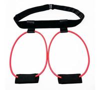 Oshhni Ceinture d'Entraînement Ceinture pour Exercices Bande de Résistance avec Sangle Ajustable en Latex Ergonomique Adaptée à l'Entraînement Musculaire à, Rouge, 15LB