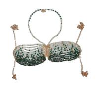 Oshhni Chaîne de Soutien-Gorge bohème pour Femme, Bijoux de Corps créatifs et Uniques en Perles pour Concerts, Festivals de Musique, déguisements, mascarades