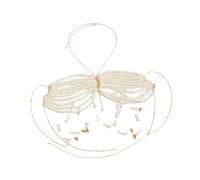 Oshhni Chaîne de soutien-gorge perlé bijoux de corps polyvalent pour habiller les festivals de musique